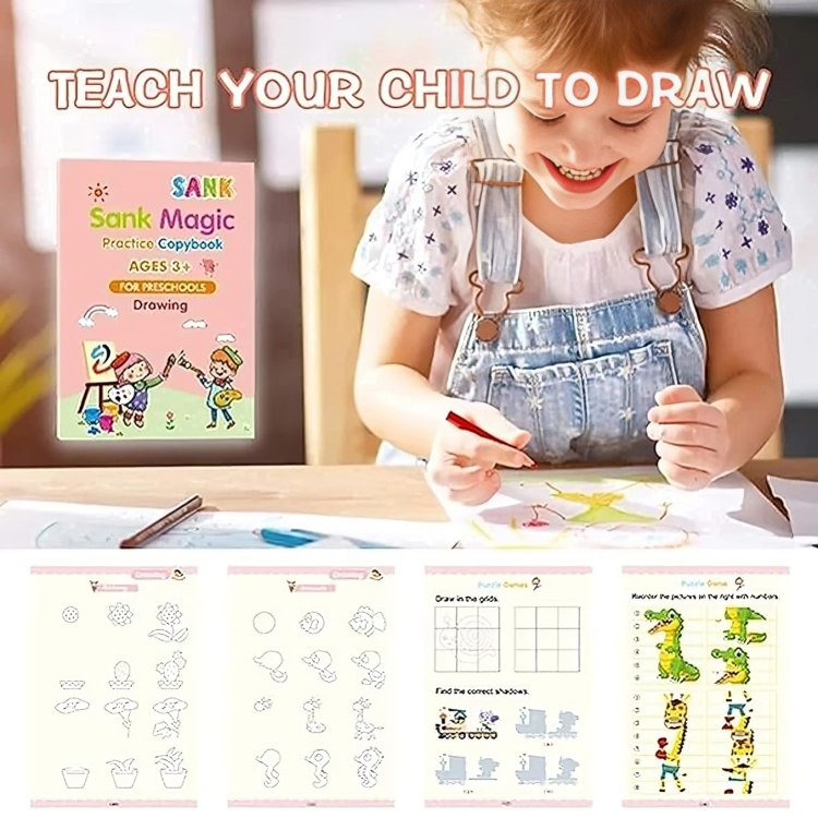 Kids Practice Book Tracing Book for Preschoolers with Pen