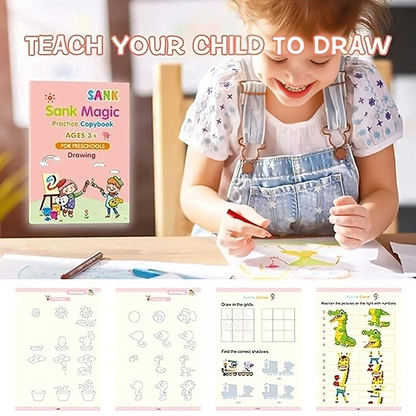 Kids Practice Book Tracing Book for Preschoolers with Pen